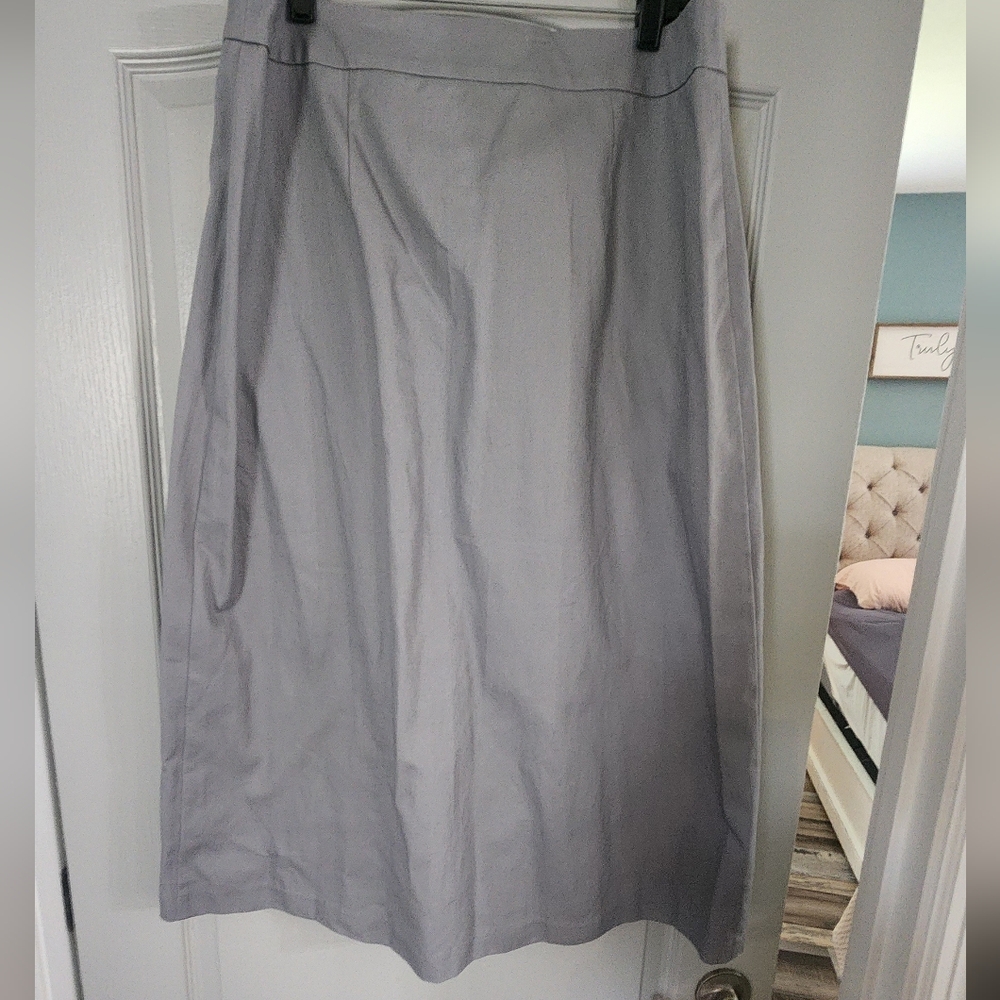 Anthropologie Mare X Utility Gray Midi Skirt - Picture 6 of 6